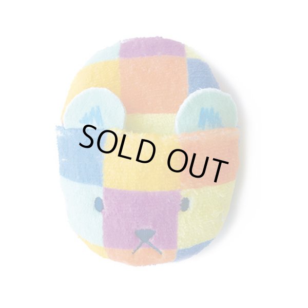 画像1: ドッグトイ　スリッパ　くま　マルチチェック (1)