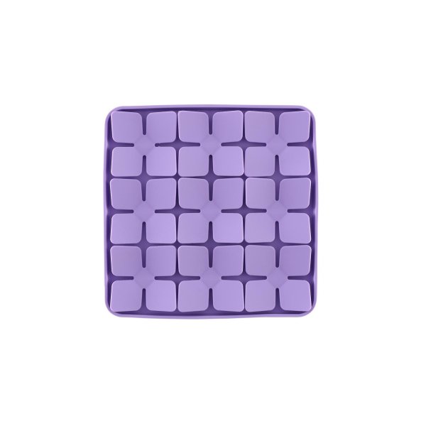 画像3: ループ　犬猫兼用早食い防止食器　スナフマット　リーフ ライラック (3)