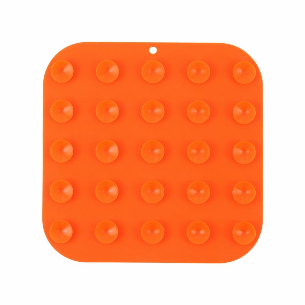 画像3: ループ　犬猫兼用早食い防止食器　リックマット　スクエア オレンジ (3)