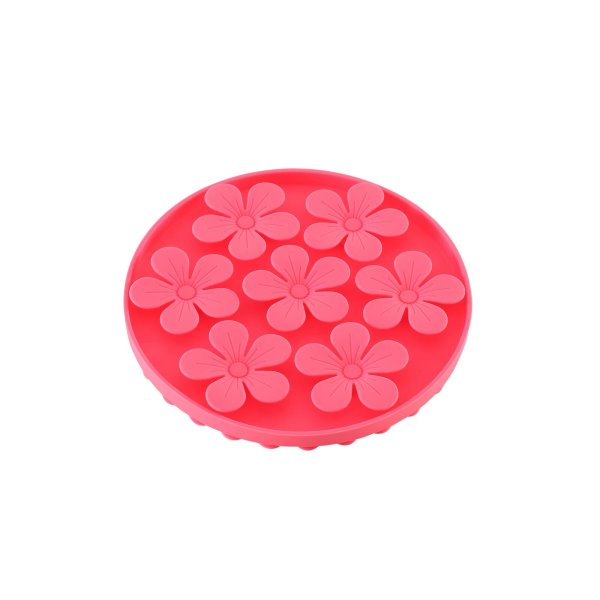 画像2: ループ　犬猫兼用早食い防止食器　スナフマット　コローラ ローズ (2)